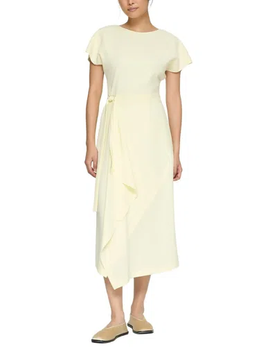 Lafayette 148 New York Draped Side Tie Dress In Neutral