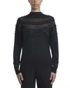 Lafayette 148 New York Embellished Fairisle Wool & Silk-blend Sweater