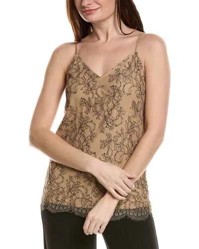 Lafayette 148 New York Eva Silk Bias Tank In Brown