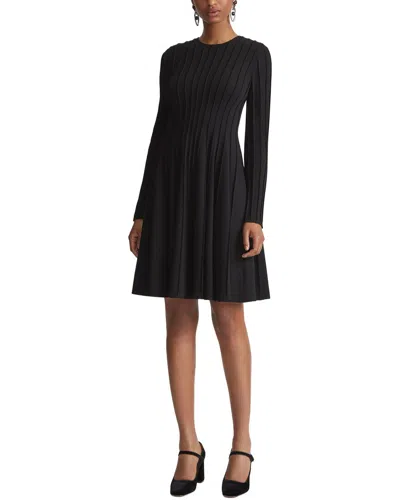 Lafayette 148 New York Exposed Seam Dress In Black
