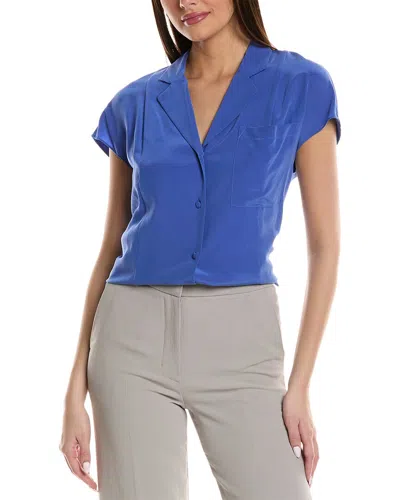 Lafayette 148 New York Extended Sleeve Silk Blouse