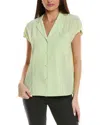Lafayette 148 New York Extended Sleeve Silk Blouse