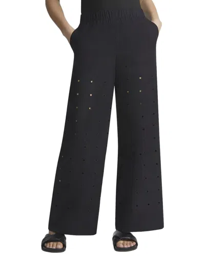 Lafayette 148 New York Eyelet Riverside Pant In Black