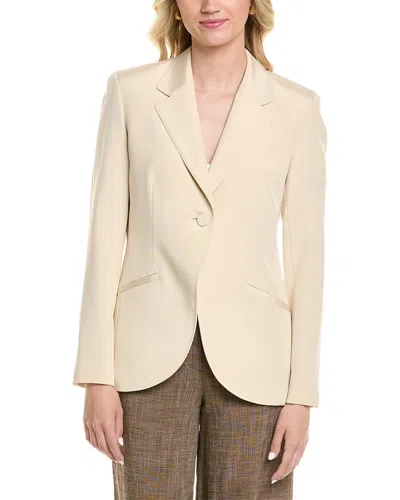 LAFAYETTE 148 LAFAYETTE 148 NEW YORK FAE CUTAWAY SILK-BLEND BLAZER