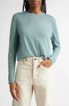 Lafayette 148 New York Fine Gauge Cashmere Sweater In Lagoon Green
