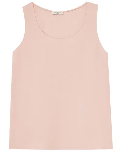 Lafayette 148 New York Finnley Silk Top In Pink