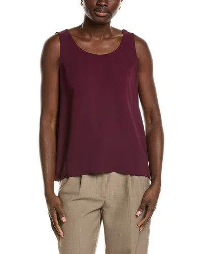 Lafayette 148 New York Finnley Top In Burgundy