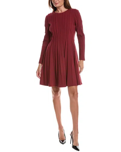 Lafayette 148 New York Fit & Flare Dress In Red