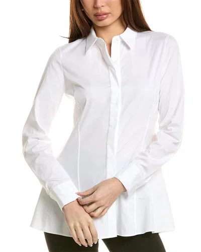 Lafayette 148 New York Fit & Flare Shirt In White
