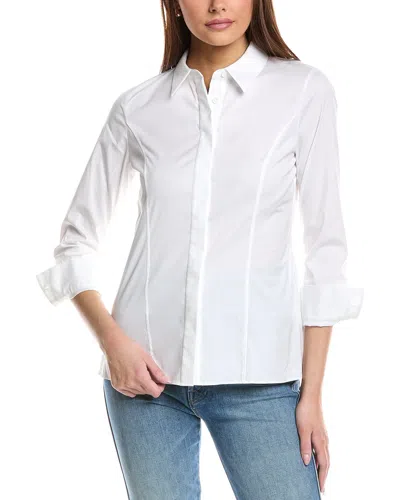 Lafayette 148 New York Fit-and-flare Shirt In White