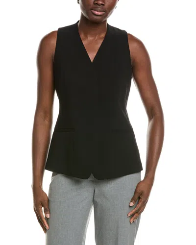 Lafayette 148 New York Fitted Vest In Black