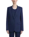 Lafayette 148 Single-button Wool-blend Blazer