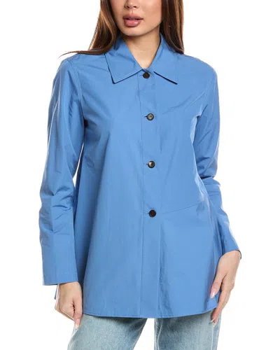 Lafayette 148 New York Flounced Hem Shirt Jacket