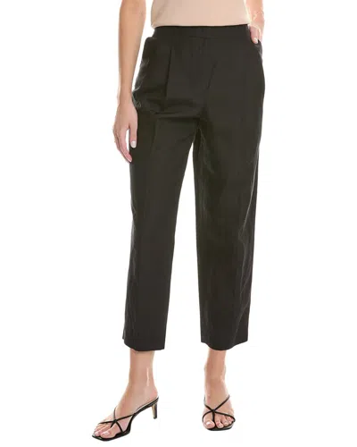 Lafayette 148 New York Franklin Silk & Linen-blend Pant In Black