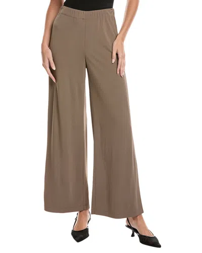 Lafayette 148 New York Franklin Wide Leg Pant In Brown
