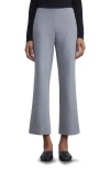 Lafayette 148 Regenerated Punto Milano Gates Ankle Flare Pull-on Pant In Nickel Melange