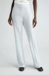 Lafayette 148 Gates Crepe Flare Leg Pants In Seawater