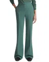 Lafayette 148 New York Gates Flared Full Length Pant In Green