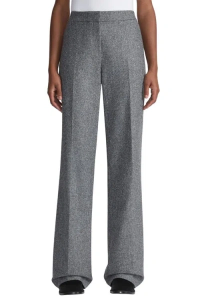 Lafayette 148 New York Gates Flecked Donegal Tweed Pants In Graphite Multi