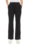 Lafayette 148 New York Gates Scuba Knit Flare Leg Pants In Black