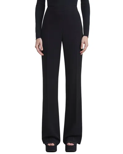 Lafayette 148 New York Gates Side Zip Flared Pant In Black