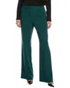 Lafayette 148 New York Gates Side Zip Flared Pant In Green