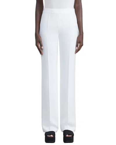 Lafayette 148 New York Plus Gates Side Zip Flared Pant In White