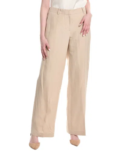 Lafayette 148 New York Gates Silk & Linen-blend Full Leg Pant