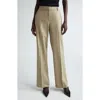 Lafayette 148 New York Gates Stretch Wool Straight Leg Pants In Nude