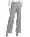 Lafayette 148 New York Dalton Wool-blend Wide Leg Pant In Grey