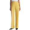 Lafayette 148 Gates Straight-leg Pants In Canary Yellow