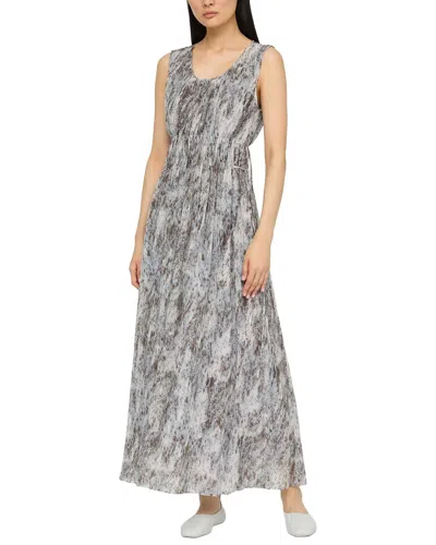 Lafayette 148 New York Gathered Dress In Gray