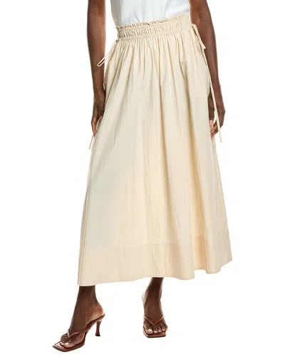 Lafayette 148 New York Gathered Waist Skirt In Neutral