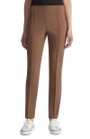 Lafayette 148 Gramercy Acclaimed-stretch Pants In Wood