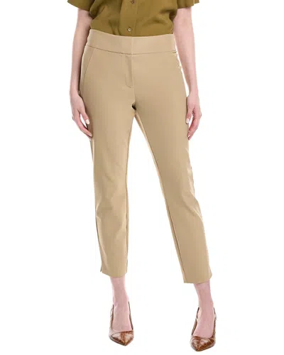 Lafayette 148 New York Greenwich Side Slit Pant In Gray