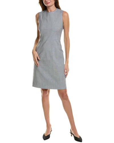 Lafayette 148 New York Harpson Wool-blend Dress In Grey