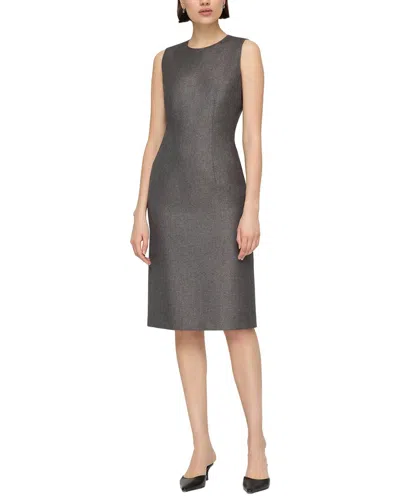 Lafayette 148 New York Harpson Wool-blend Dress In Black