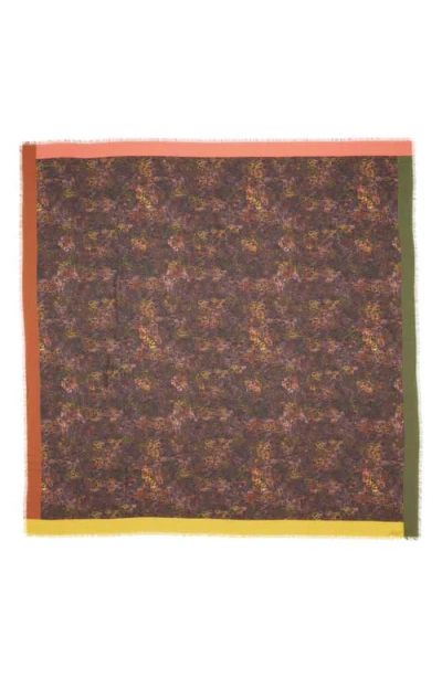 Lafayette 148 New York Impression Print Cashmere & Silk Square Scarf In Multi