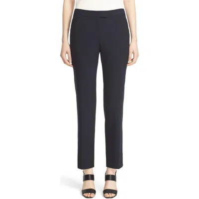 Lafayette 148 New York Irving Stretch Wool Pants In Blue