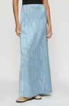 Lafayette 148 New York Jacquard A-line Maxi Skirt In Paper Blue