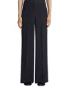 Lafayette 148 Petite Dalton Pant In Kindwool Nouveau Crepe In Black