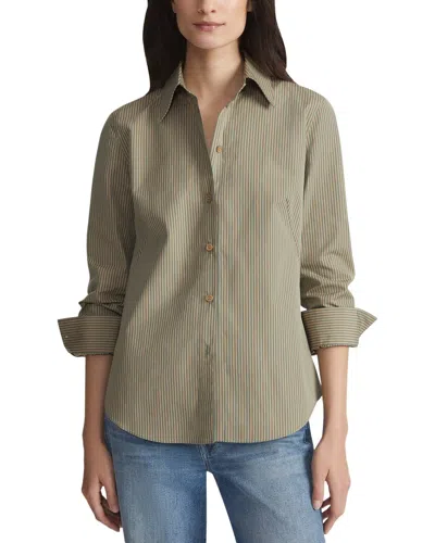 Lafayette 148 New York Kennedy Shirt In Green