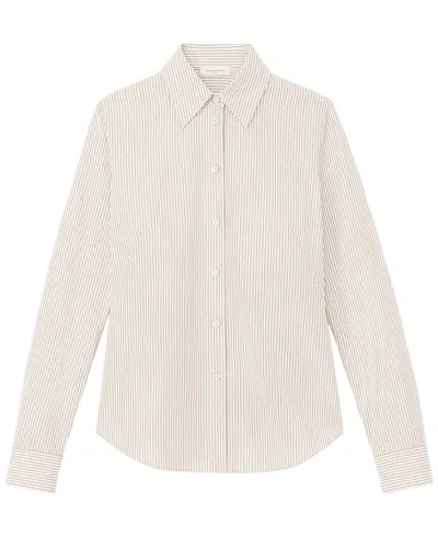 Lafayette 148 New York Kennedy Shirt In Neutral