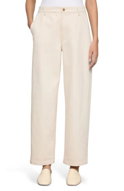 Lafayette 148 New York Kent Barrel Leg Jeans In Neutral