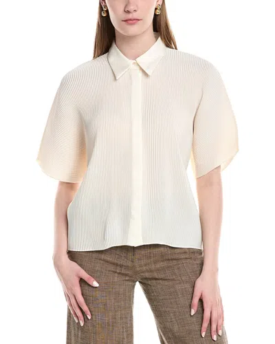 Lafayette 148 New York Kimono Sleeve Shirt In Neutral