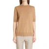 Lafayette 148 New York Knit Crepe Top In Brown
