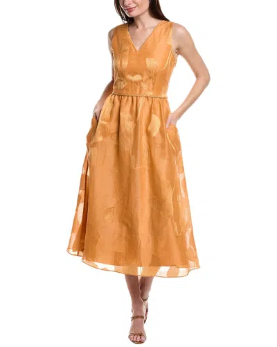 Lafayette 148 New York Lansing Dress In Gold