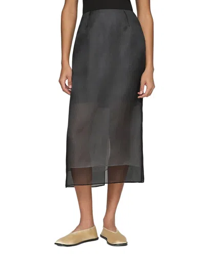 Lafayette 148 New York Layered Pencil Skirt In Black