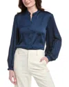 Lafayette 148 New York Layla Blouse In Blue