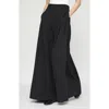 Lafayette 148 New York Leland Pleated Georgette Wide Leg Pants In Black